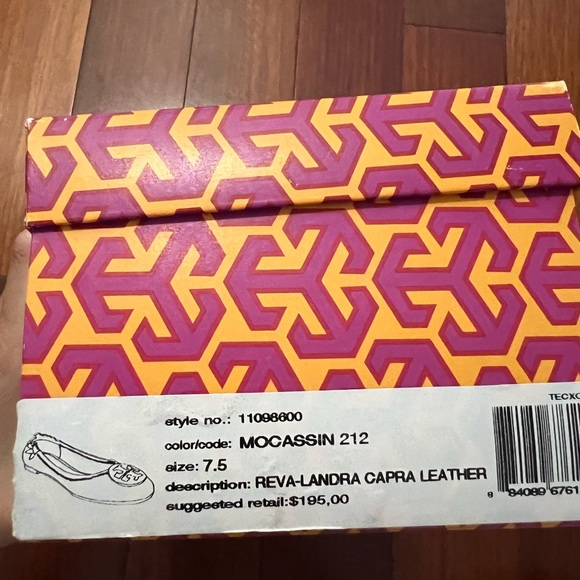 Tory Burch Reva- Landra Capra Leather- Mocassin size 7.5 - Picture 2 of 4